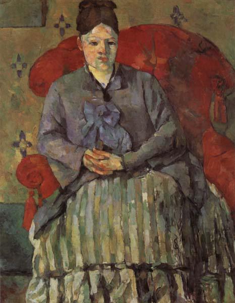 Paul Cezanne Madame Cezanne in a Red Armchair